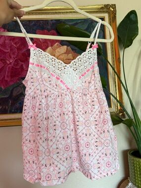 Victoria’s Secret Pink Lace-Trim Sleep Chemise - Women's Intimates